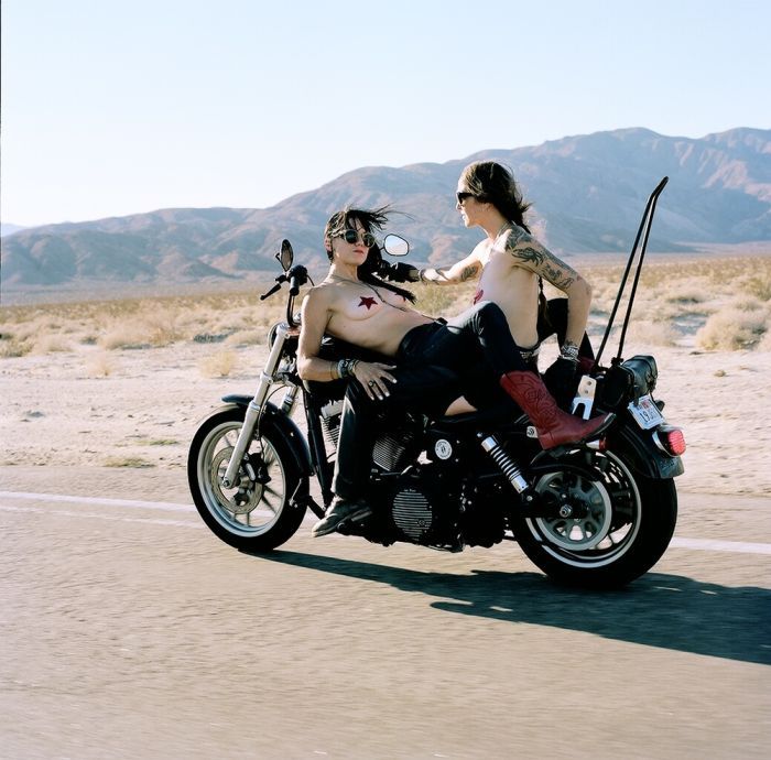 Girls on a motorcycle in Urmia