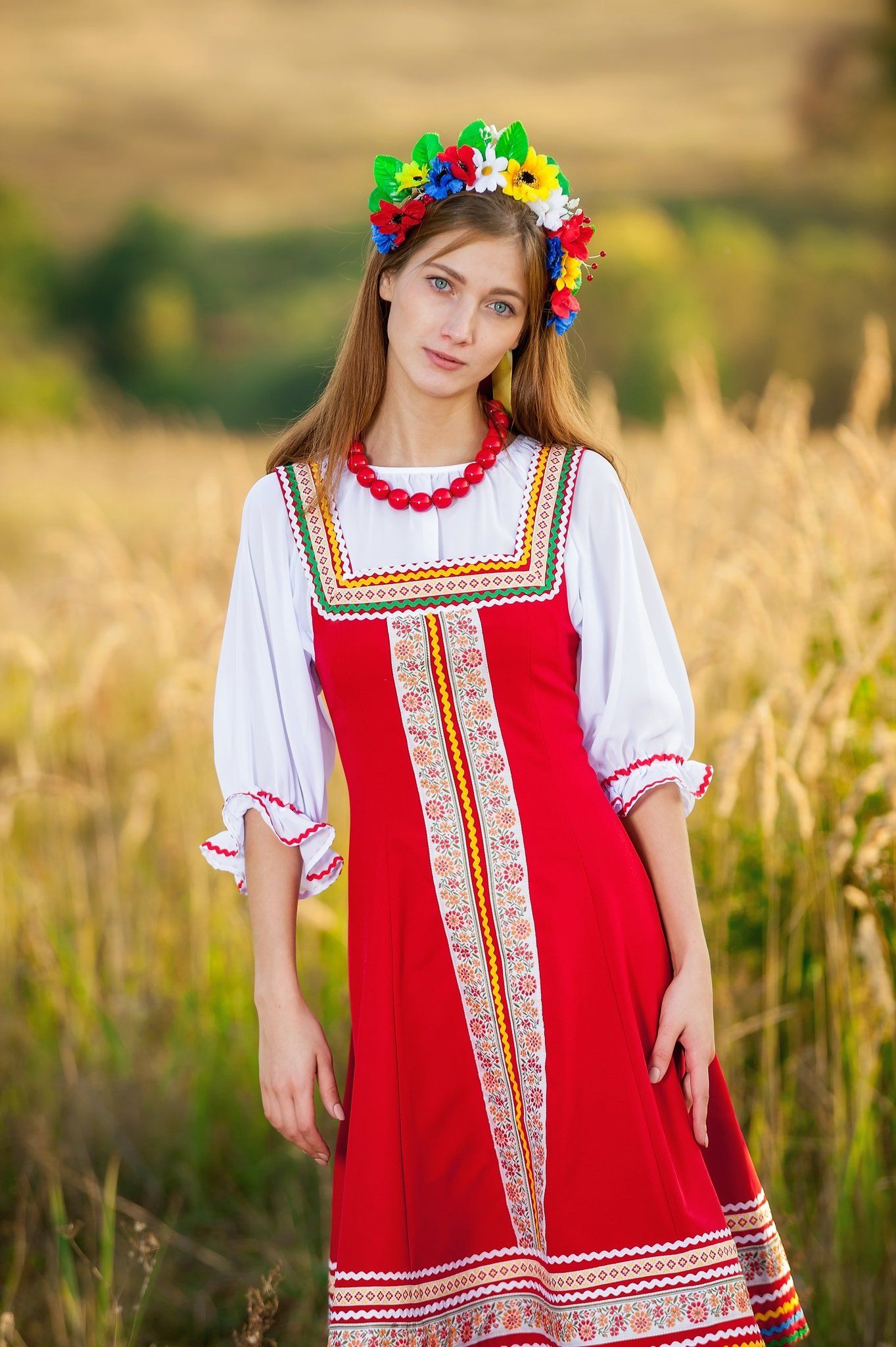 Women in Slavic costumes in Urmia