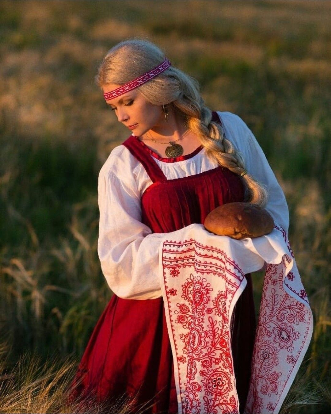 Girls in Slavic costumes in Urmia