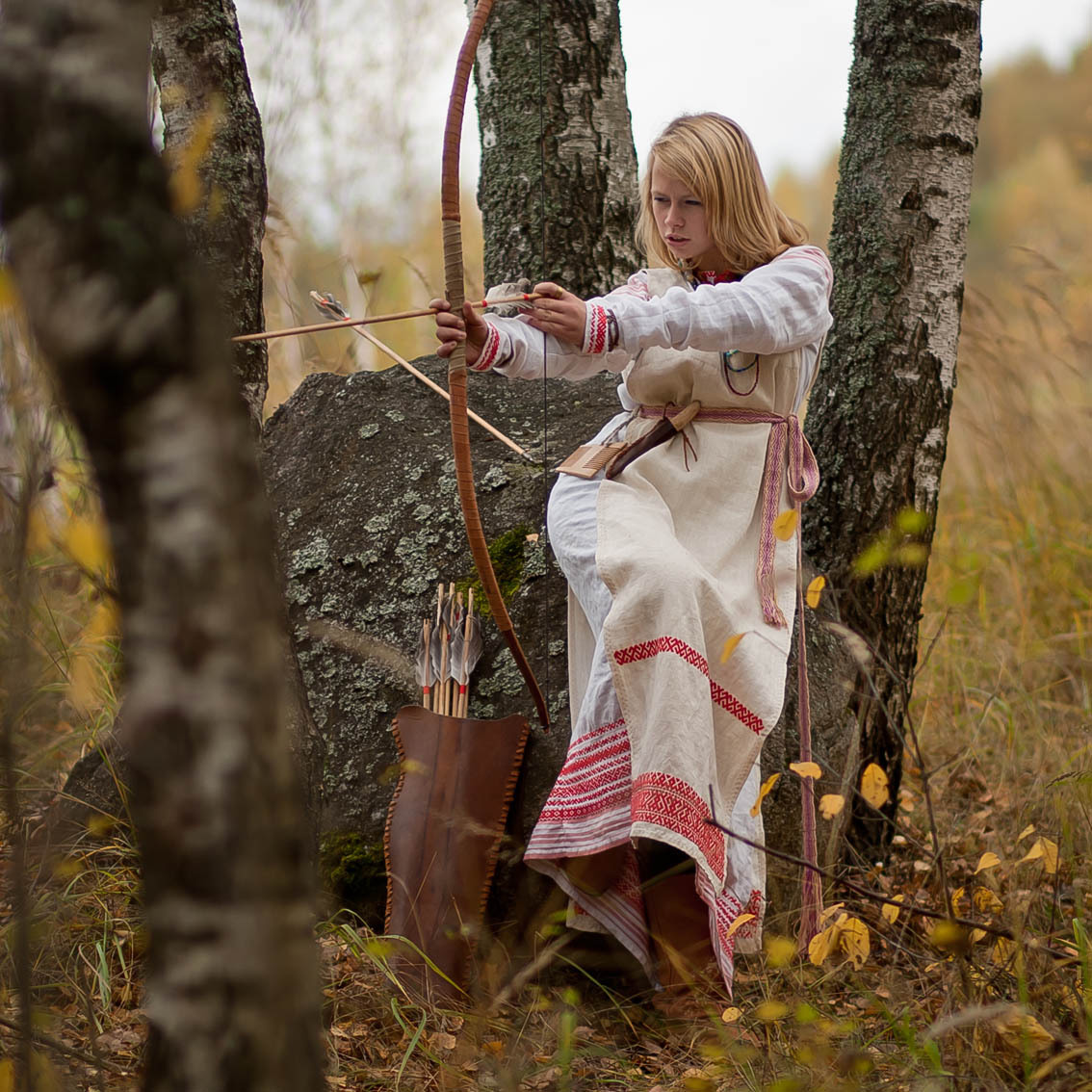 Sexy photo Girls in Slavic costumes in Urmia